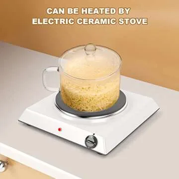 UPKOCH Clear Glass Cooking Pot for Versatile Cooking