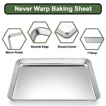 Heavy Duty Baking Sheet and Cooling Rack Set