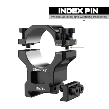 DISCOVERYOPT 7075 Aluminum Scope Rings for Precision Shooting