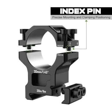 DISCOVERYOPT 7075 Aluminum Scope Rings for Precision Shooting
