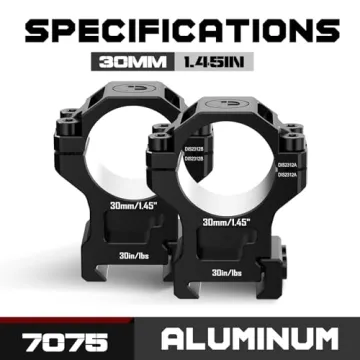 DISCOVERYOPT 7075 Aluminum Scope Rings for Precision Shooting