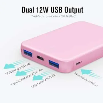 VANYUST S22 Portable Charger Power Bank for iPhone & Android