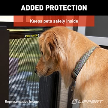 RV Entry Door Screen Protector for Pets | Lippert Screen Defender