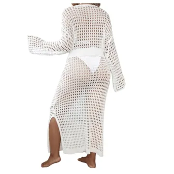 GORGLITTER Women's Plus Size Crochet Cover Ups Set
