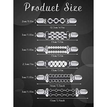 Hicarer Vintage Dress Clips - Elegant Accessory for Women