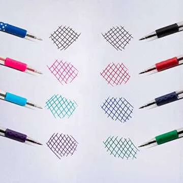 Pentel RSVP Ballpoint Pen, Fine Line, (0.7mm), Assorted Ink, Pack of 5 (BK90BP5M)