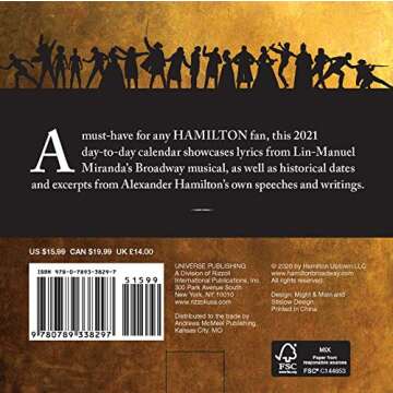 Hamilton 2021 Day-to-Day Calendar