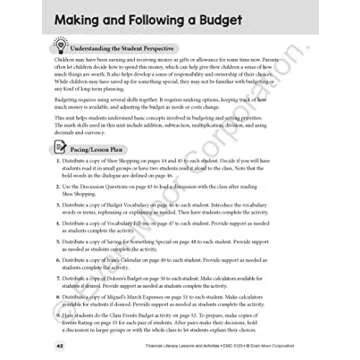 Evan-Moor Financial Literacy Lessons and Activities, Grade 5, Homeschool and Classroom Resource Workbook, Learn about Money, Earning, Paying Bills, ... (Financial Literacy Lessons & Activities)