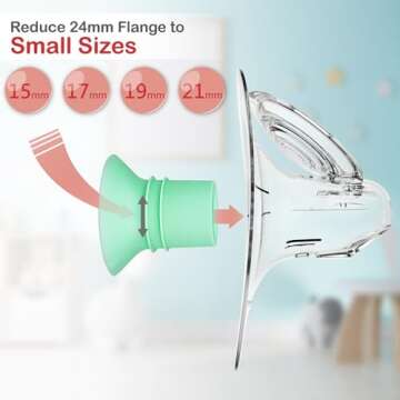 Nenesupply 1st Generation 19mm Flange Insert Compatible with Elvie Flange Pump Parts Elvie Stride Fl...