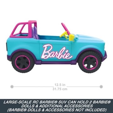 Barbie Remote-Control Pink SUV for 2 Dolls