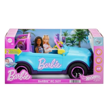Barbie Remote-Control Pink SUV for 2 Dolls