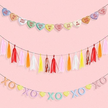 Lovely 20pcs Valentine Hearts Garland for Parties