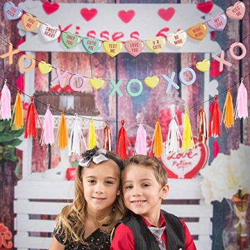 Lovely 20pcs Valentine Hearts Garland for Parties