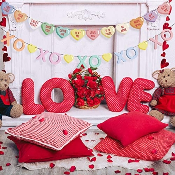Lovely 20pcs Valentine Hearts Garland for Parties