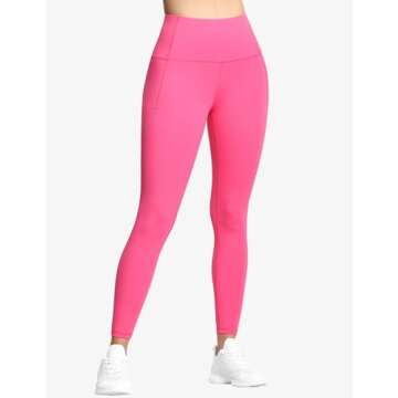 THE GYM PEOPLE Tummy Control Workout Leggings with Pockets High Waist Athletic Yoga Pants for Women ...