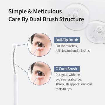 BENTON HONEST Eyelash Serum - Valentines Day Gifts for Her, Korean Skin Care Lash Serum with Hyaluronic Acid & Peptides | Eyelash Growth & Eyebrow Growth Serum (0.33 fl oz)