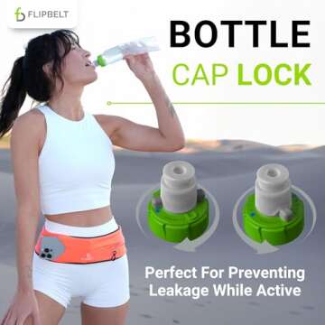 FlipBelt Arc Water Bottle for Active Hydration