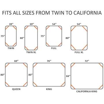 ACEDÉCOR Fitted Sheet Straps, White Bed Sheet Clips Keep Sheets in Place