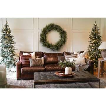 Stunning 7.5-Ft Buffalo Fir Christmas Tree for Effortless Holidays