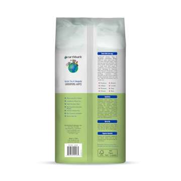 earthbath Green Tea & Awapuhi Grooming Wipes - Safe & Effective for Pets - 100 Count