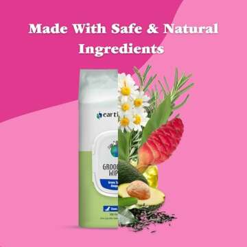 earthbath Green Tea Grooming Wipes for All Pets