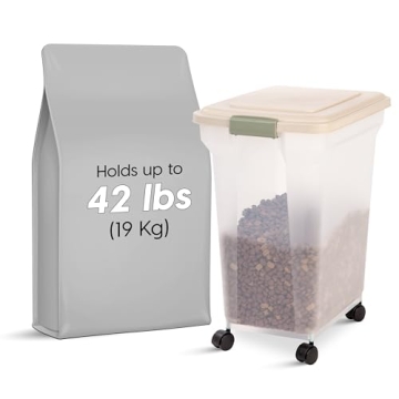Airtight Dog Food Storage Container with Wheels