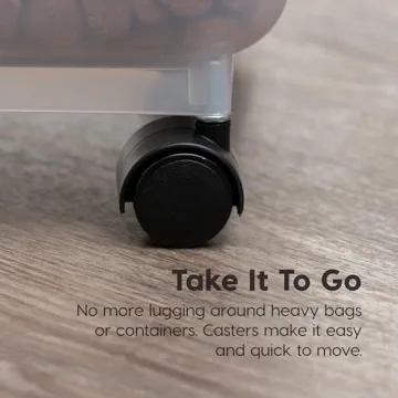 Airtight Dog Food Storage Container with Wheels