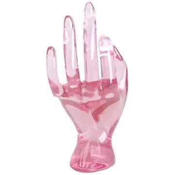 Stylish Hot Pink Jewelry Display Stand for Rings & Bracelets