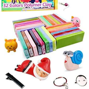 ifergoo Polymer Clay Kits, Oven Bake Clay Model Clay, Safe and Non-Toxic DIY Modeling Clay, Sculptin...