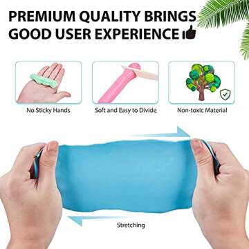 ifergoo Polymer Clay Kits, Oven Bake Clay Model Clay, Safe and Non-Toxic DIY Modeling Clay, Sculpting Clay Tools and Accessories,Ideal Gift for Children, Adults and Artists