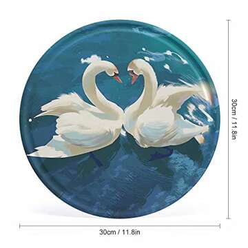 Dreacoss Round Metal Tin Sign - Rustic Vintage Wall Decor for Home