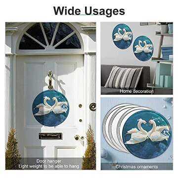 Dreacoss Rustic Round Metal Tin Sign for Home Decor