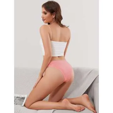 Comfortable Seamless Women's Hipster Panties 6 Pack