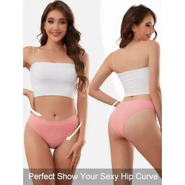 Comfortable Seamless Women's Hipster Panties 6 Pack