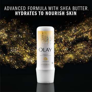 Olay In-Shower Rinse-Off Body Conditioner for Dry Skin with B3 and Shea Butter for Lasting Hydration, 8 Fl Oz (Pack of 6)