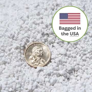 Organic Perlite by Perfect Plants — Add to Soil for Indoor & Outdoor Container Plants for Drainage Management and Enhanced Growth (8qts.)