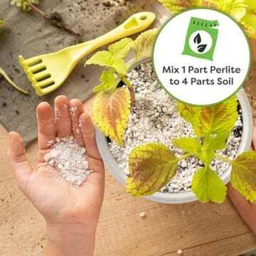 Organic Perlite by Perfect Plants — Add to Soil for Indoor & Outdoor Container Plants for Drainage Management and Enhanced Growth (8qts.)