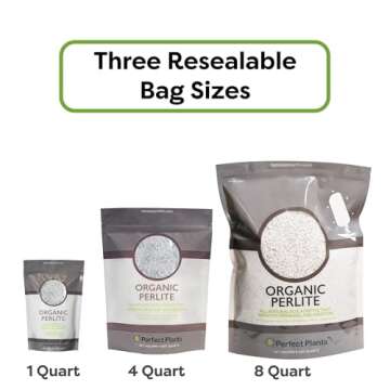 Organic Perlite by Perfect Plants — Add to Soil for Indoor & Outdoor Container Plants for Drainage Management and Enhanced Growth (8qts.)
