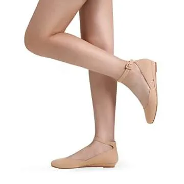 DREAM PAIRS Women's Ballet Flats with Adjustable Strap