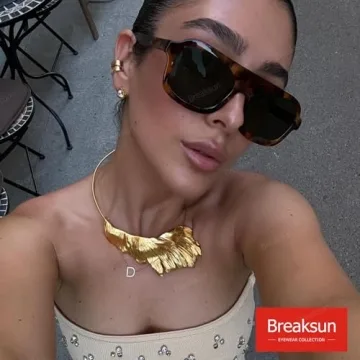 Breaksun Retro Square Sunglasses: Stylish UV Protection