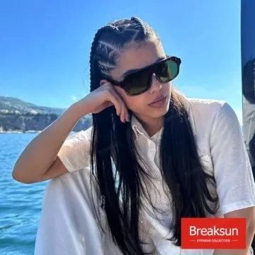 Breaksun Retro Square Sunglasses: Stylish UV Protection