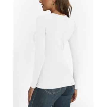 AUTOMET Long Sleeve Women’s Ribbed Knit Tops 2024 Fashion