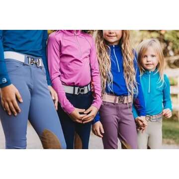 Equestrian Elastic Belt with Snaffle Bit Buckle