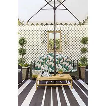 Safavieh Outdoor Venice 7'6" Square Crank Umbrella