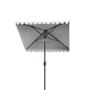Safavieh Outdoor Venice 7'6" Square Crank Umbrella