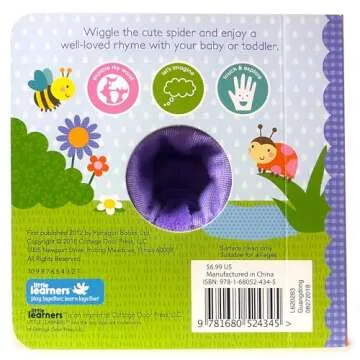 Itsy Bitsy Spider Finger Puppet Book for Toddlers