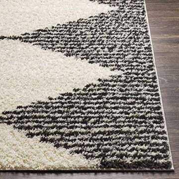 Livabliss Garrison Geometric Shag Area Rug - Durable and Stylish