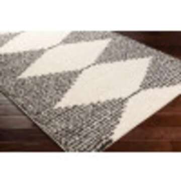 Livabliss Garrison Geometric Shag Area Rug - Durable and Stylish