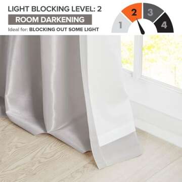 Madison Park Emilia Faux Silk Single Curtain with Privacy Lining, DIY Twist Tab Top, Window Drape for Living Room, Bedroom and Dorm, 108"L x 50"W, Silver