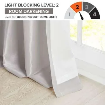 Madison Park Emilia Faux Silk Single Curtain with Privacy Lining, DIY Twist Tab Top, Window Drape for Living Room, Bedroom and Dorm, 108"L x 50"W, Silver